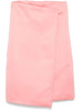 Abito corto satinato a portafoglio in rosa Philosophy di Lorenzo Serafini - donna