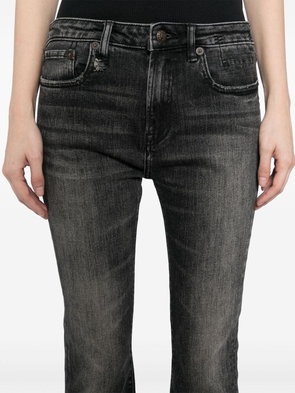 Jeans slim in nero R13 - donna 