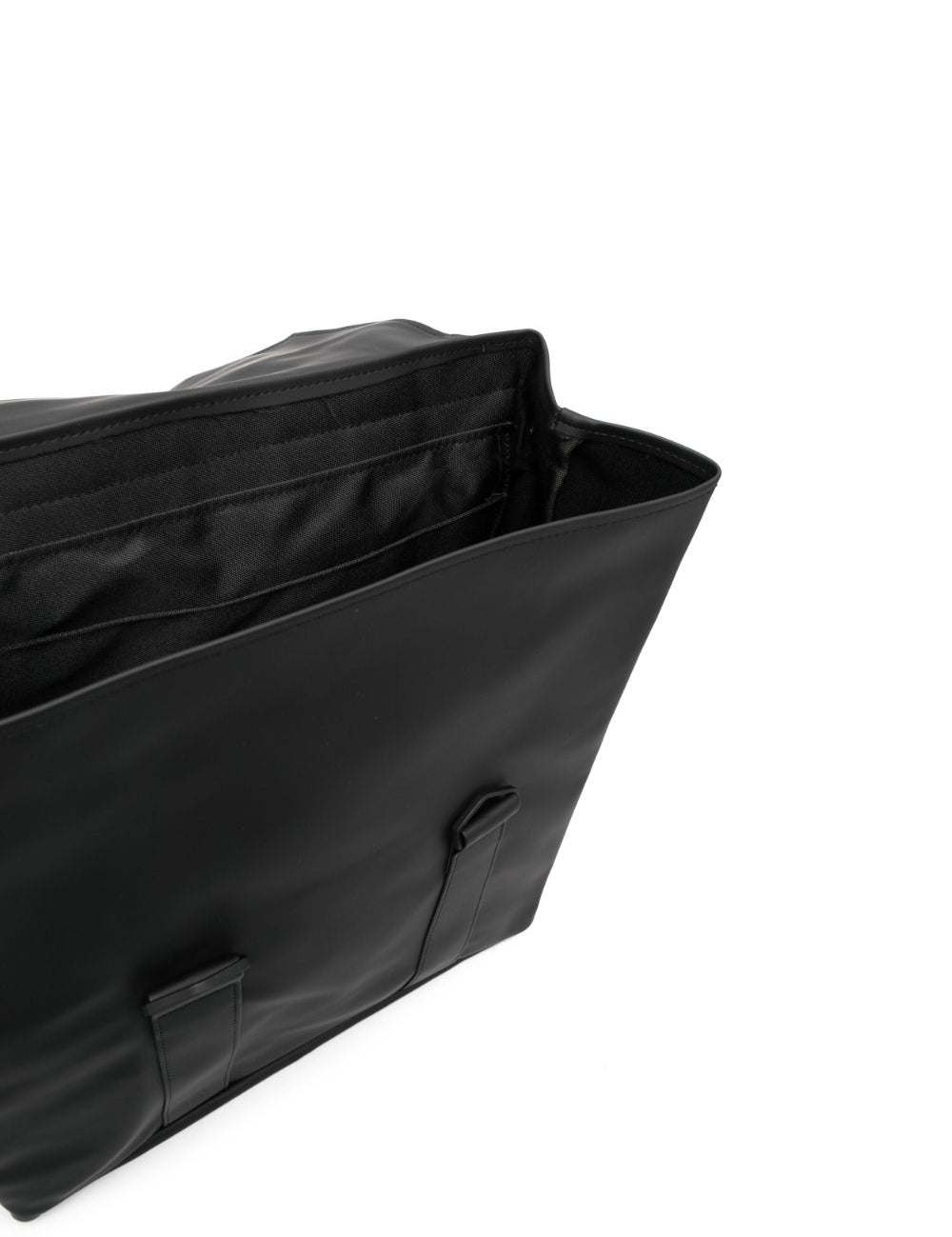 Zaino impermeabile con logo goffrato in nero Rains - unisex 