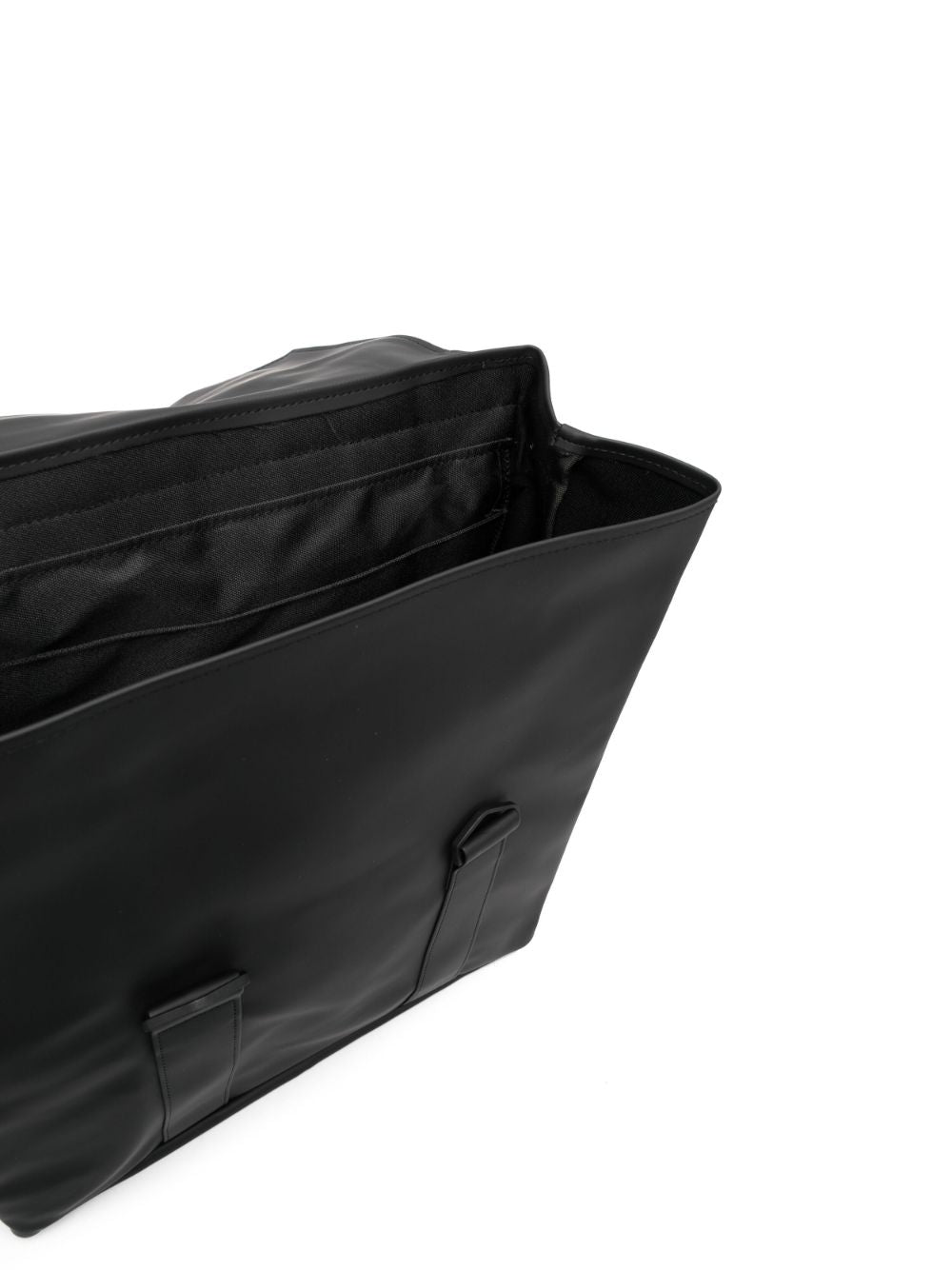 Zaino impermeabile con logo goffrato in nero Rains - unisex 