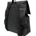 Zaino impermeabile con logo goffrato in nero Rains - unisex 