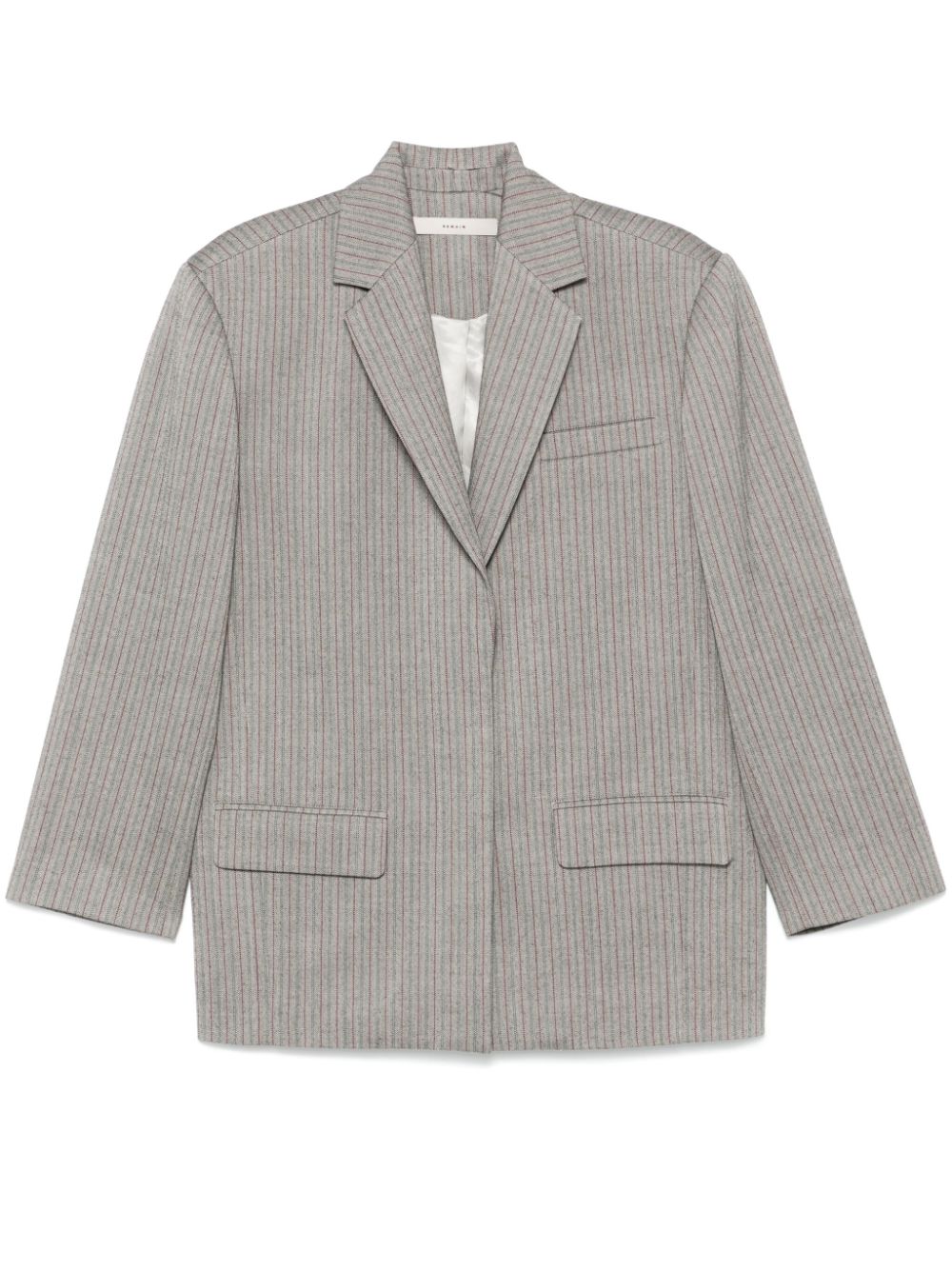 Blazer con motivo spigato in grigio Remain - donna 