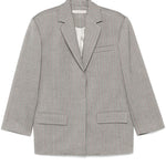 Blazer con motivo spigato in grigio Remain - donna 