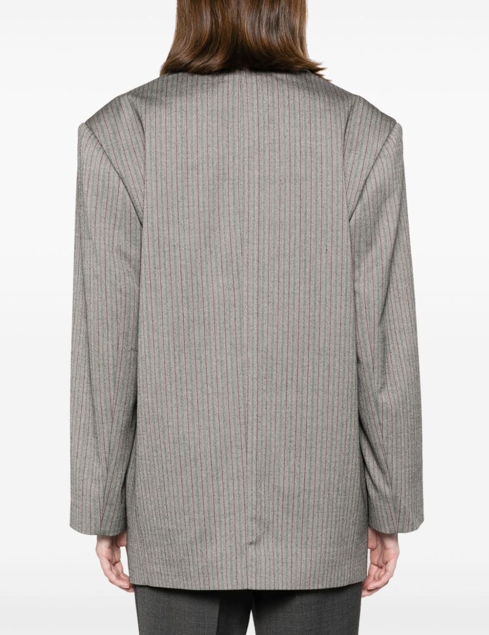 Blazer con motivo spigato in grigio Remain - donna 