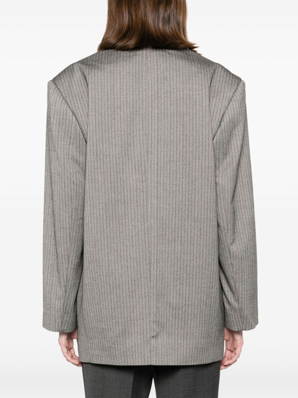 Blazer con motivo spigato in grigio Remain - donna 
