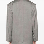 Blazer con motivo spigato in grigio Remain - donna 