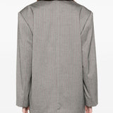 Blazer con motivo spigato in grigio Remain - donna 