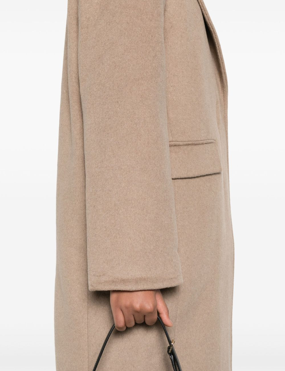 Cappotto monopetto in grigio talpa Remain - donna 