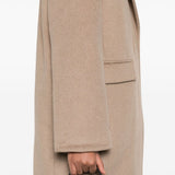 Cappotto monopetto in grigio talpa Remain - donna 