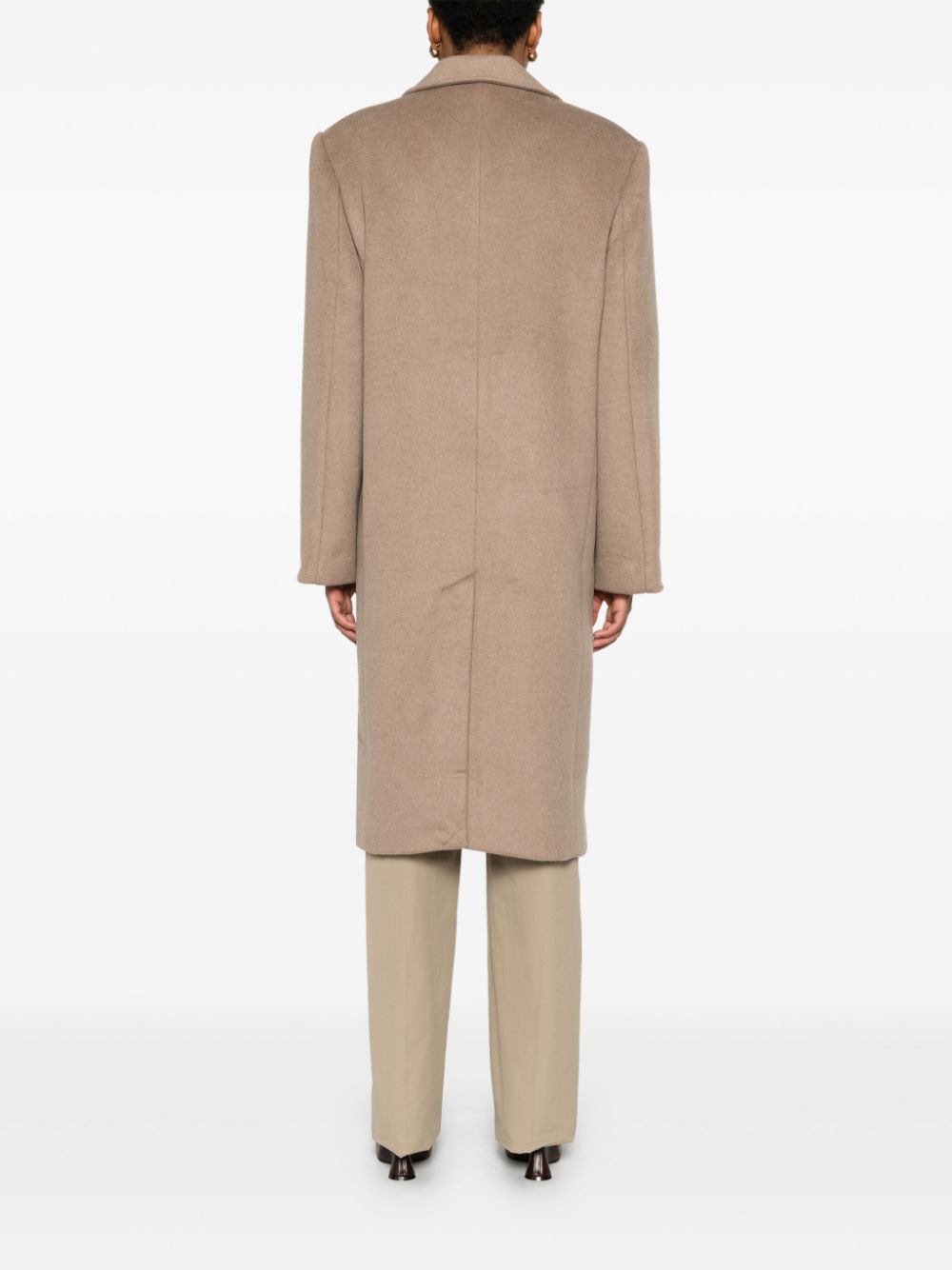 Cappotto monopetto in grigio talpa Remain - donna 