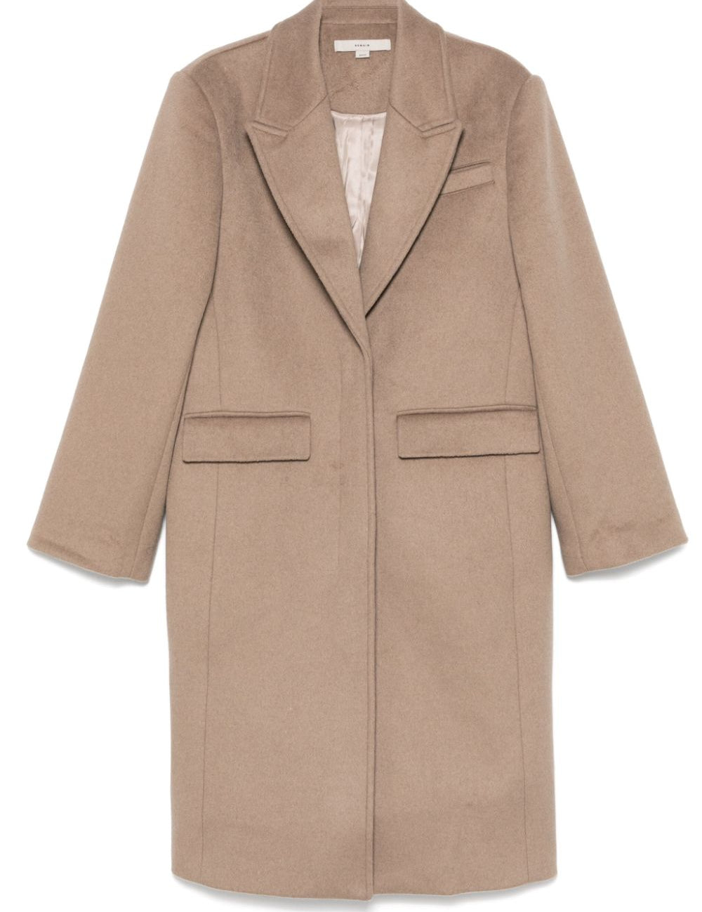 Cappotto monopetto in grigio talpa Remain - donna 