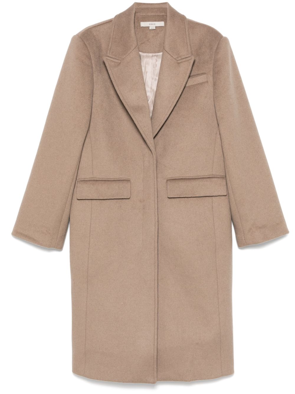 Cappotto monopetto in grigio talpa Remain - donna 