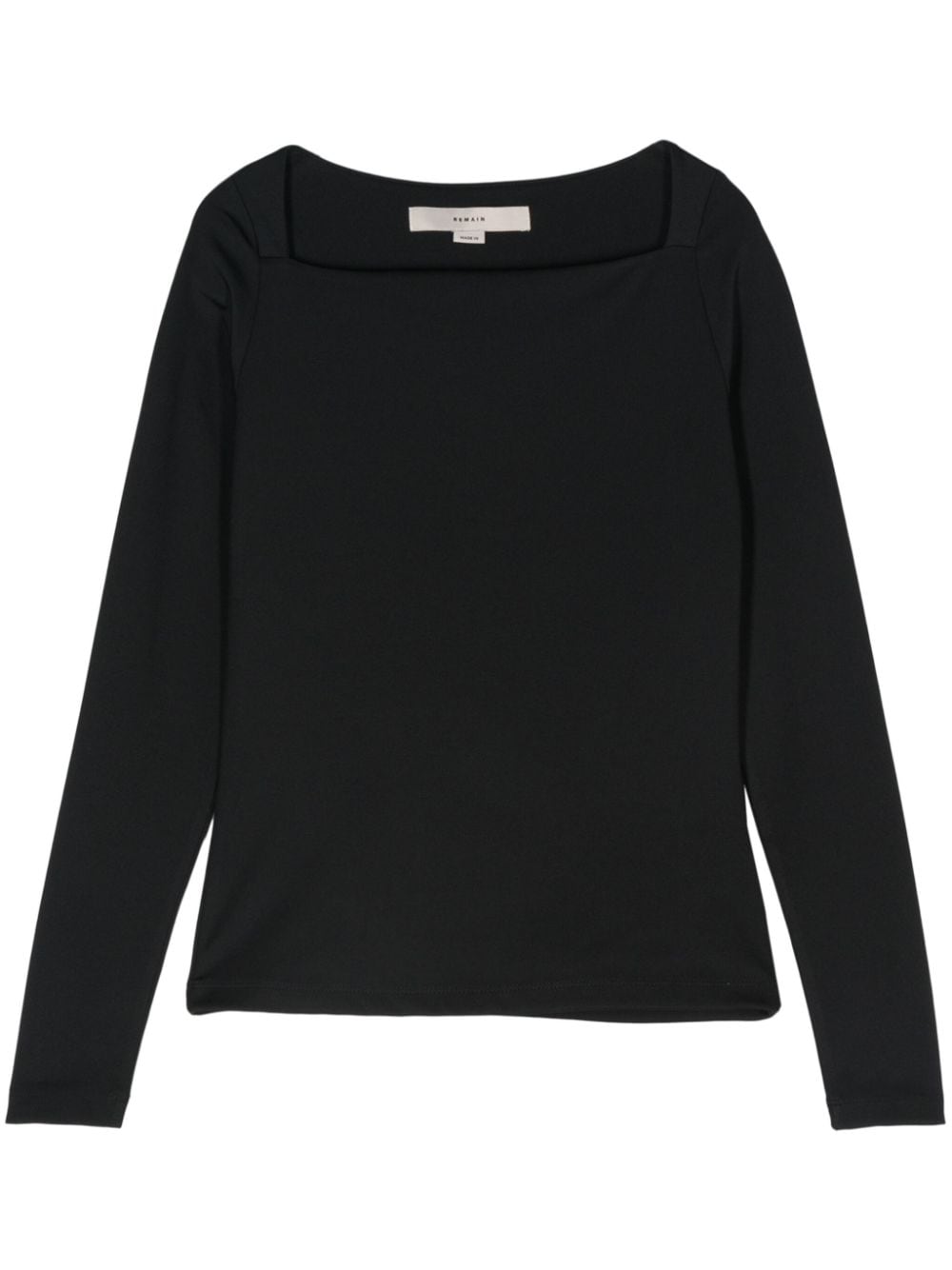 Top a maniche lunghe in nero Remain - donna 