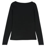 Top a maniche lunghe in nero Remain - donna 