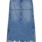 Gonna denim con vita media in blu Re/done - donna 