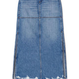 Gonna denim con vita media in blu Re/done - donna 