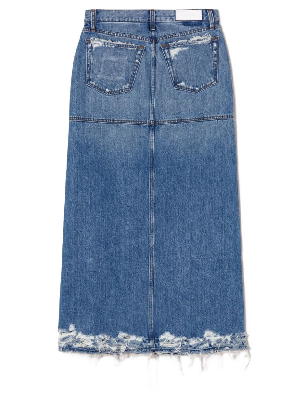 Gonna denim con vita media in blu Re/done - donna 