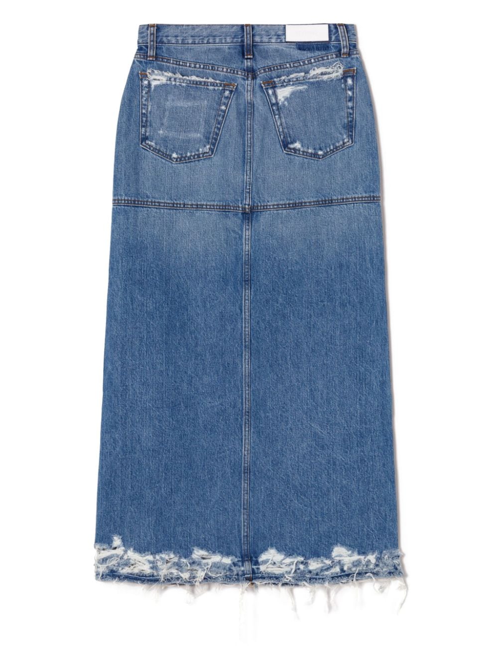 Gonna denim con vita media in blu Re/done - donna 