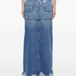 Gonna denim con vita media in blu Re/done - donna 