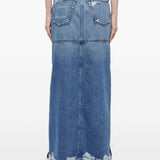 Gonna denim con vita media in blu Re/done - donna 