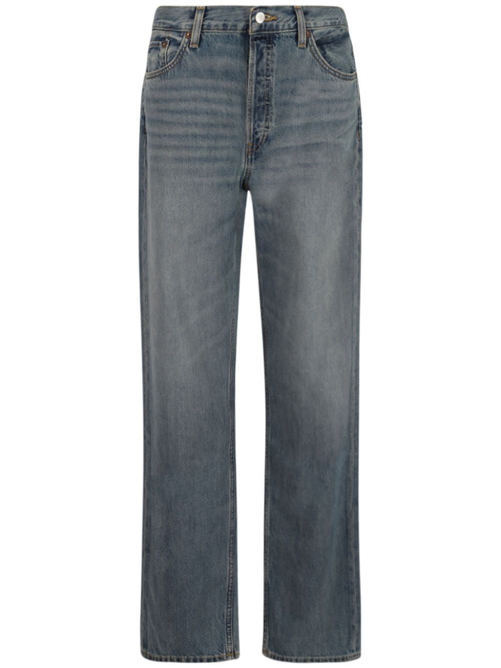 Jeans dritti con applicazione in blu Re/done - donna 