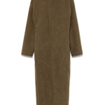 Cappotto con cappuccio in verde Rick owens - donna 