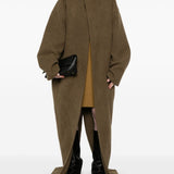 Cappotto con cappuccio in verde Rick owens - donna 
