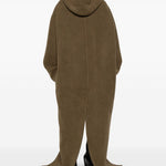 Cappotto con cappuccio in verde Rick owens - donna 