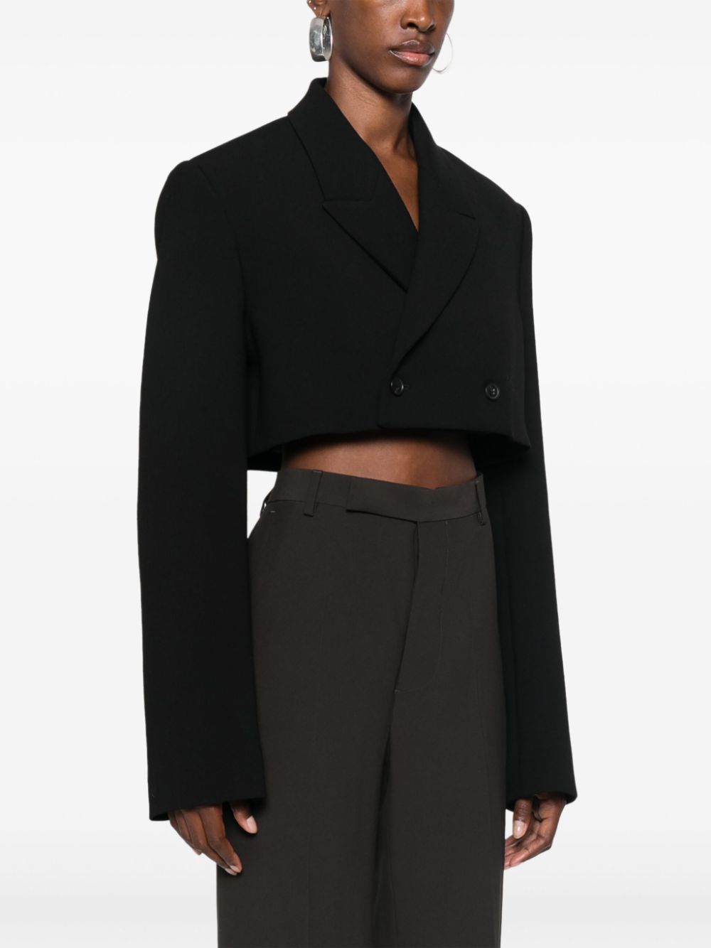 Pantaloni sartoriali a gamba dritta in grigio Rick Owens - donna 