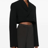 Pantaloni sartoriali a gamba dritta in grigio Rick Owens - donna 