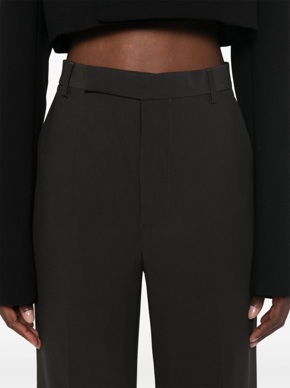 Pantaloni sartoriali a gamba dritta in grigio Rick Owens - donna 