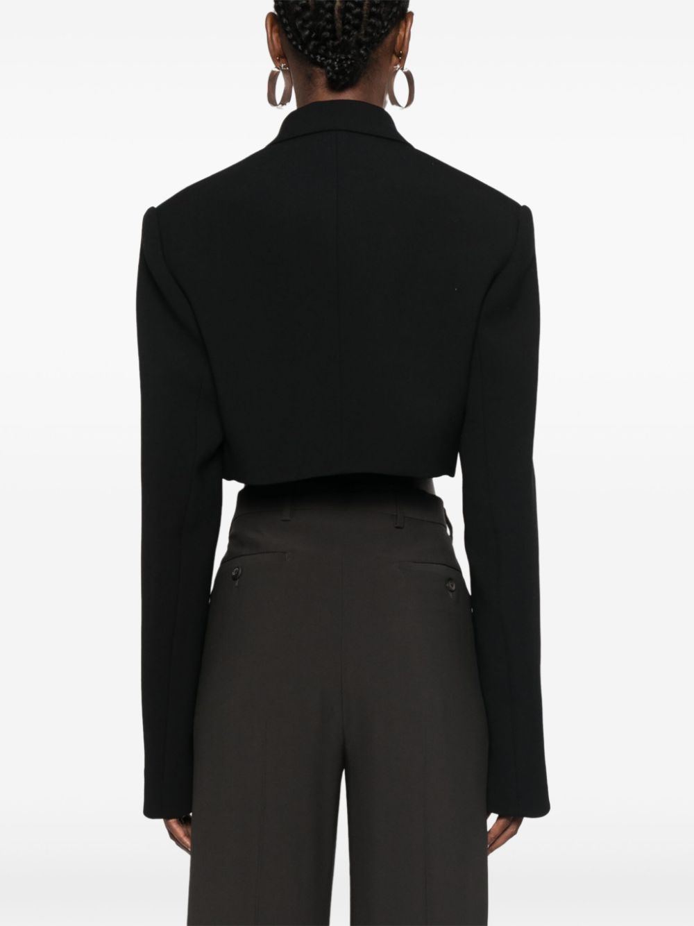 Pantaloni sartoriali a gamba dritta in grigio Rick Owens - donna 