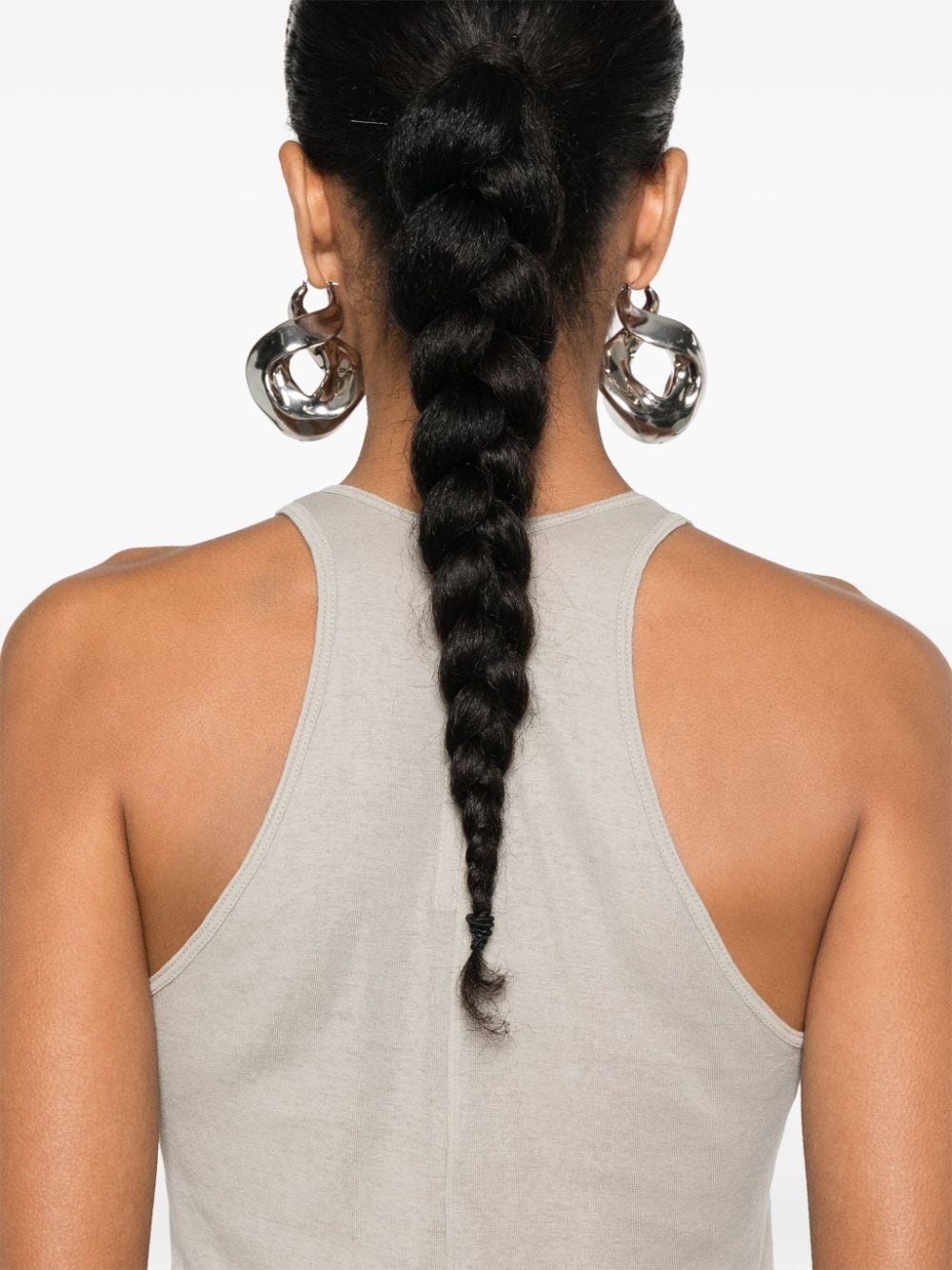 Canotta asimmetrica in grigio Rick Owens - donna 