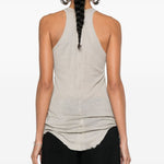 Canotta asimmetrica in grigio Rick Owens - donna 