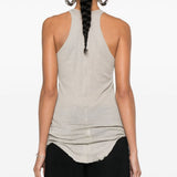 Canotta asimmetrica in grigio Rick Owens - donna 