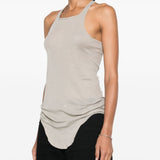 Canotta asimmetrica in grigio Rick Owens - donna 