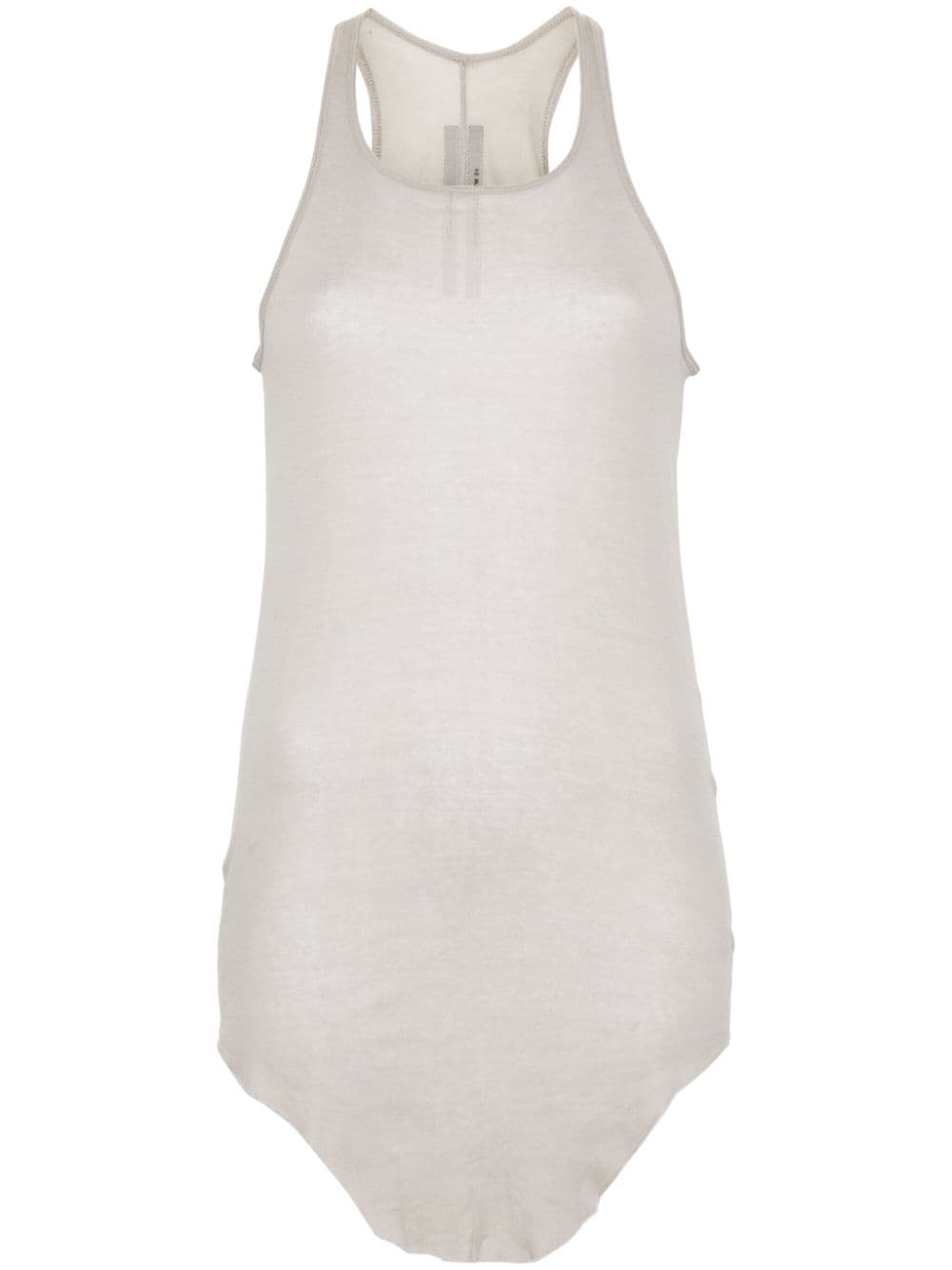 Canotta asimmetrica in grigio Rick Owens - donna 