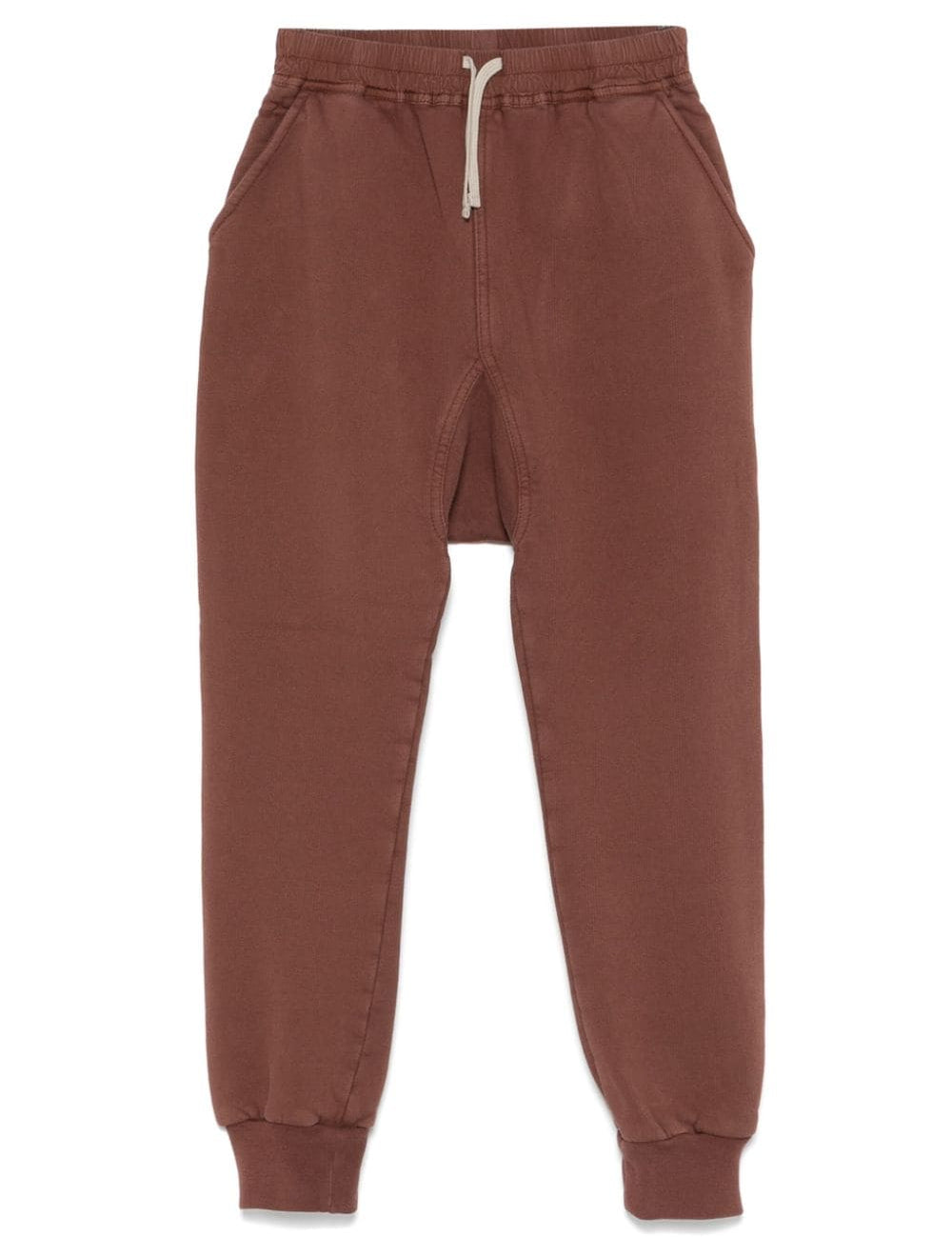 Pantaloni sportivi con coulisse in marrone Rick owens kids - bambini 