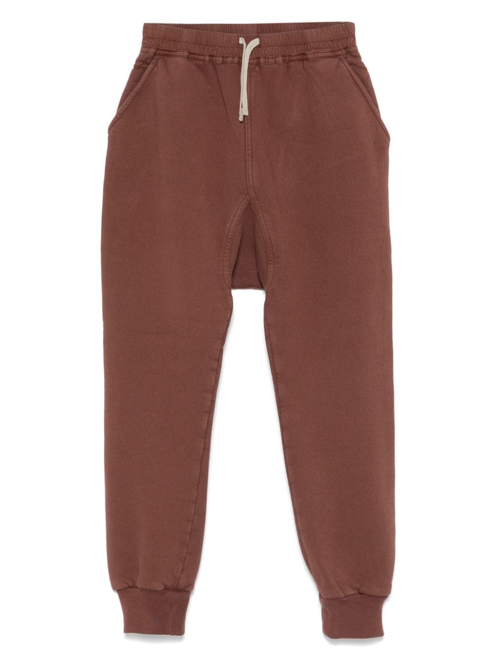 Pantaloni sportivi con coulisse in marrone Rick owens kids - bambini 