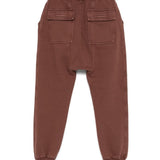 Pantaloni sportivi con coulisse in marrone Rick owens kids - bambini 