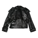 Giacca biker con effetto coccodrillo in nero Salvatore santoro - donna 