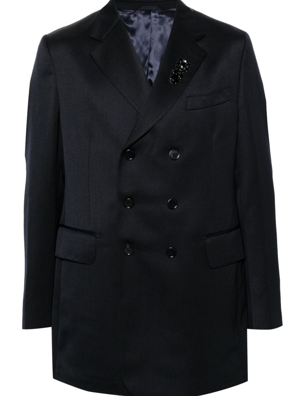 Blazer Venetian doppiopetto in blu Simone Rocha - uomo 