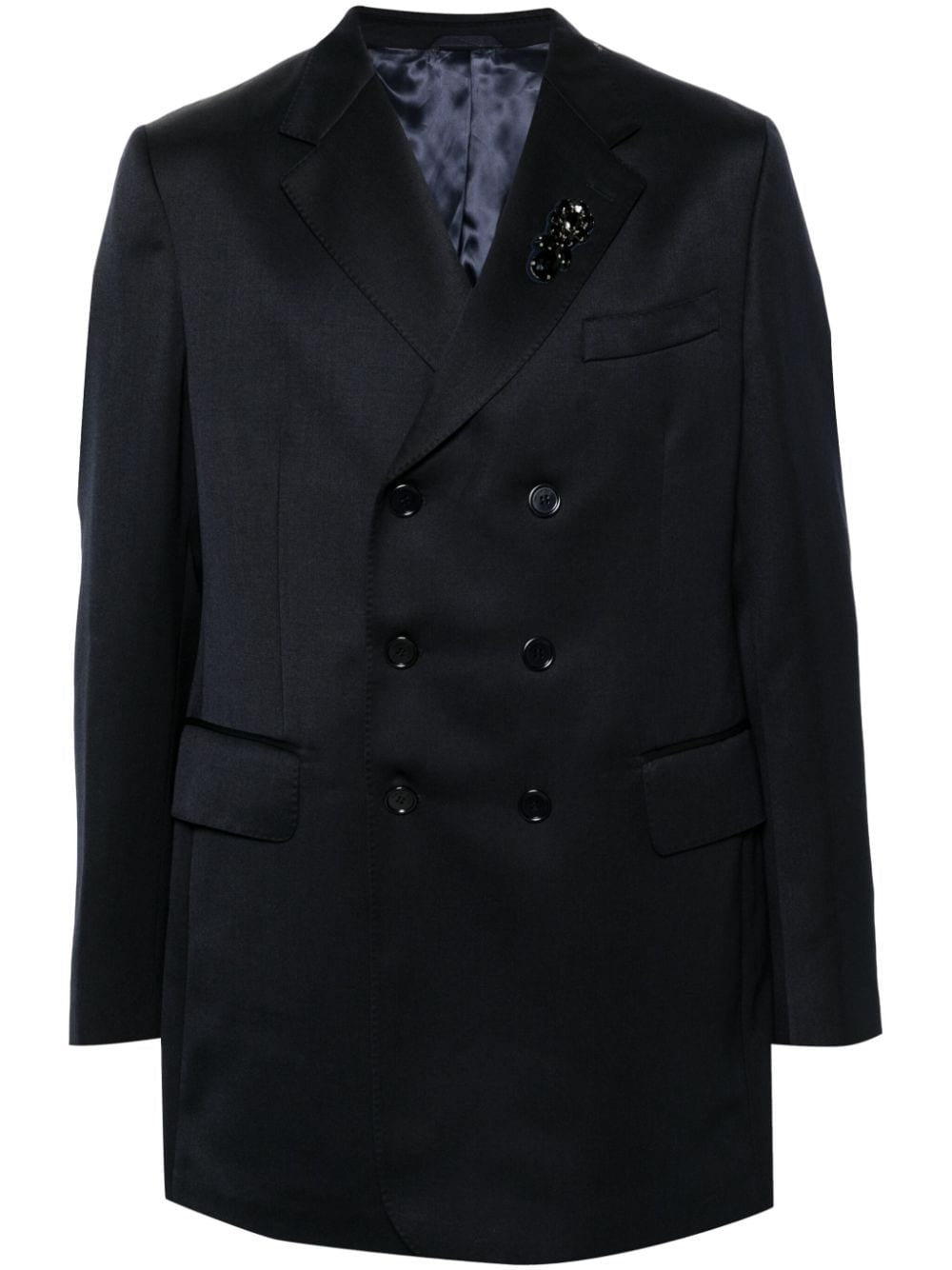Blazer Venetian doppiopetto in blu Simone Rocha - uomo 