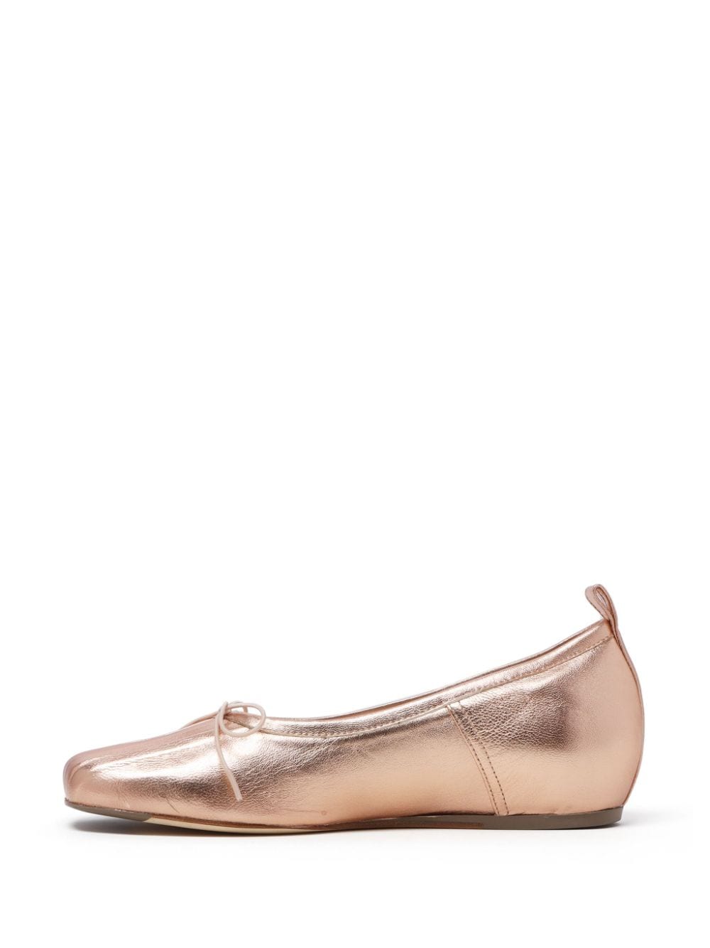 Ballerine con fiocco in oro rosa di Simone Rocha - donna 
