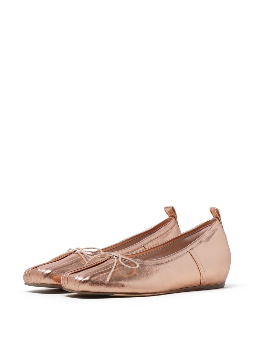 Ballerine con fiocco in oro rosa di Simone Rocha - donna 