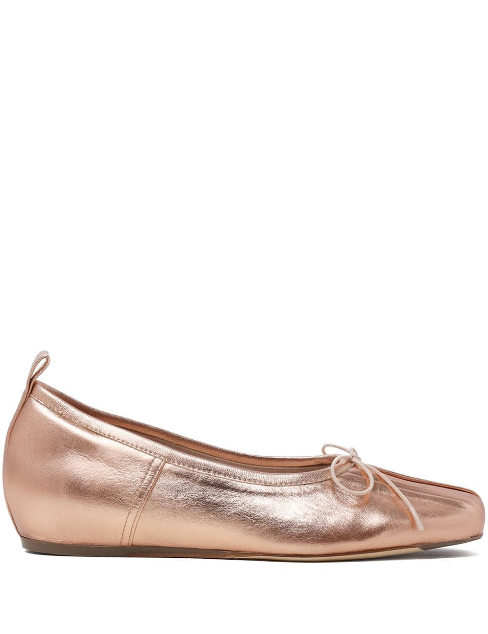Ballerine con fiocco in oro rosa di Simone Rocha - donna 
