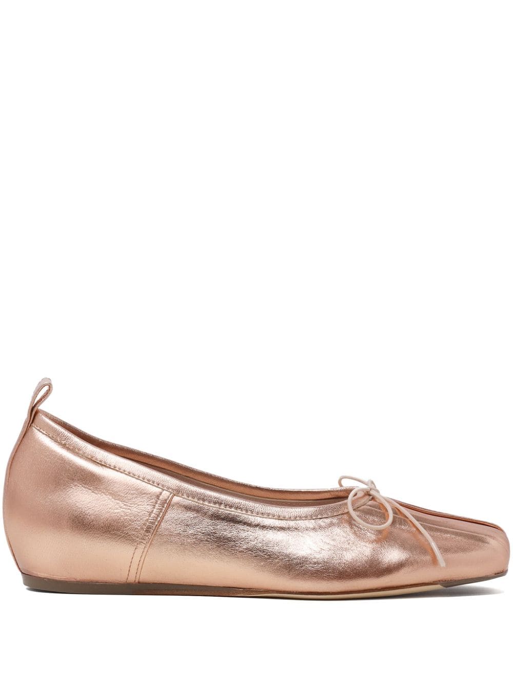 Ballerine con fiocco in oro rosa di Simone Rocha - donna 