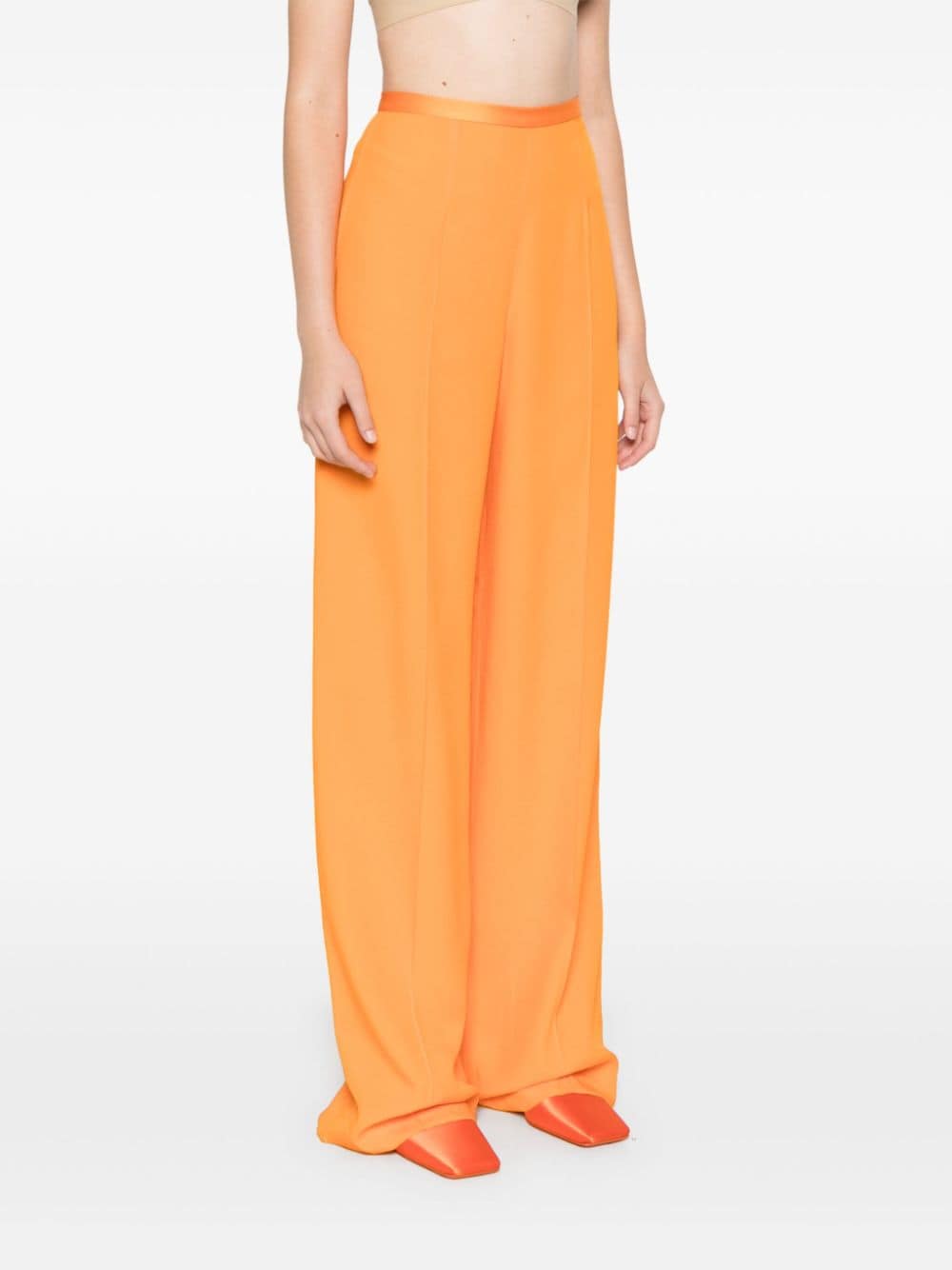 Pantaloni palazzo Marlene in arancio Taller Marmo - donna 