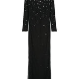 Abito lungo Catroux con cristalli in nero The New Arrivals - donna 
