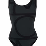 Costume intero con stampa in nero - toteme - donna 
